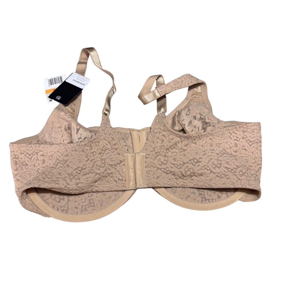 Wacoal 65547 Halo Lace Full Figure Underwire‎ Bra Toast 40DD - Picture 3 of 4